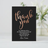 Roos Gold Foil , dank u wel! Kaart (Staand voorkant)