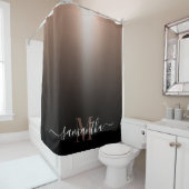 Roos Gold Foil Douchegordijn (In situ)