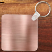 Roos Gold Foil DrieletterMonogram Sleutelhanger (Achterkant)