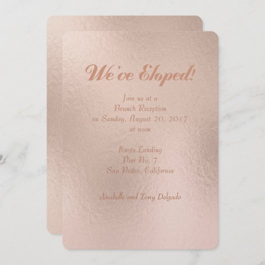 Roos Gold Foil-effect We hebben de aankondiging va (Voorkant / Achterkant)