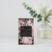 Roos Gold Foil Floral Vrijgezellenfeest Recipe Req Informatiekaartje (Staand voorkant)