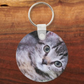 Roos Gold Foil Foto van modern Signature Monogram Sleutelhanger (Achterkant)