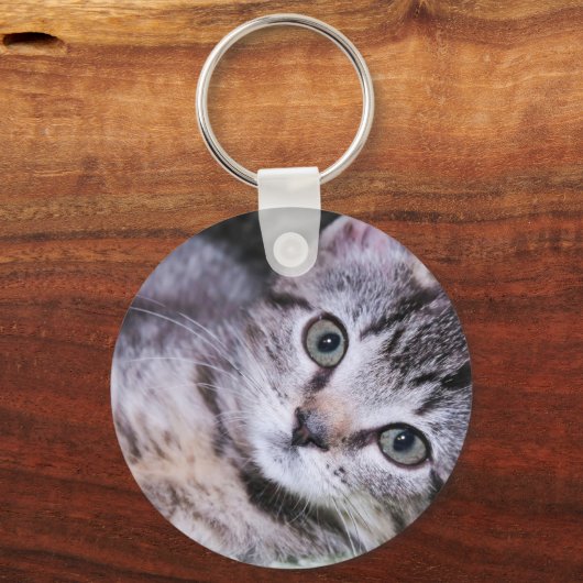 Roos Gold Foil Foto van modern Signature Monogram Sleutelhanger (Achterkant)