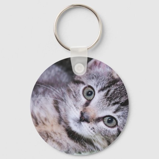 Roos Gold Foil Foto van modern Signature Monogram Sleutelhanger (Achterkant)