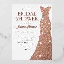 Roos Gold Foil geperst Dress Gown Vrijgezellenfees