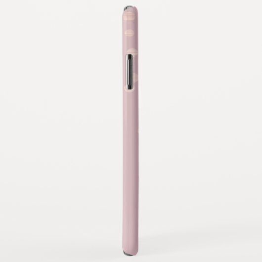 Roos Gold Foil Girly Confetti Monogram Case-Mate iPhone Case (Achterkant/rechts)