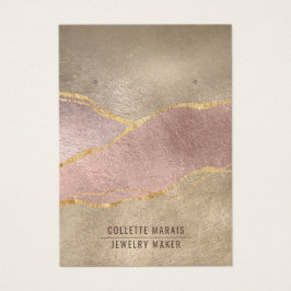 Roos Gold Foil Glitter die juwelen tentoonspreidt Visitekaartje