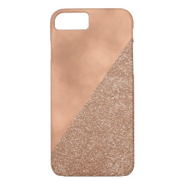 Roos Gold Foil Glitter Moderne iPhone 7 Hoesje