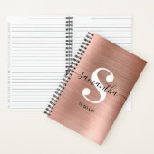 Roos Gold Foil Handtekening Monogram Small to Do L Notitieboek (Binnen)