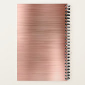 Roos Gold Foil Handtekening Monogram Small to Do L Notitieboek (Achterkant)