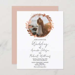 Roos Gold Foil kalligrafie Foto's wedden in