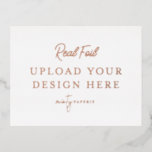 Roos Gold Foil Landscape Briefkaart<br><div class="desc">Pas uw ontwerp volledig aan. Nadat u klaar bent met het bewerken,  downloadt u uw bestand in een JPG-indeling (vergeet niet de afloopoptie aan te zetten). Upload uw ontwerp hier door op de blauwe "Personalize"knoop te klikken.</div>