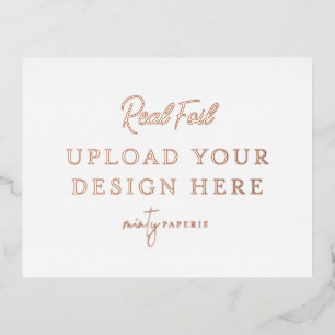 Roos Gold Foil Landscape Briefkaart