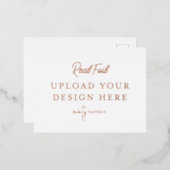 Roos Gold Foil Landscape Briefkaart (Voorkant / Achterkant)