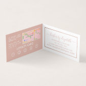 Roos Gold Foil Lashes Beauty Makeup Artist Loyalty Visitekaartje (Binnen)