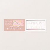 Roos Gold Foil Lashes Beauty Makeup Artist Loyalty Visitekaartje (Binnenkant ongevouwen)