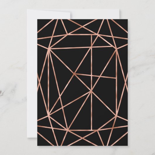 Roos Gold Foil Law School Afstudeerfeest Kaart (Achterkant)