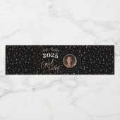 Roos Gold Foil-Look Afstuderen Waterflesetiketten Waterfles Etiket (Enkel label)