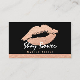 Roos Gold Foil look Makeup Artist Visitekaartje