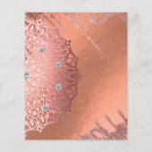 Roos Gold Foil Luxe Glam Elegant Stylish Wedding (Achterkant)