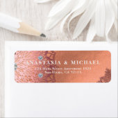 Roos Gold Foil Luxe Glam Elegant Stylish Wedding Etiket (Insitu)