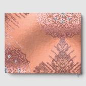 Roos Gold Foil Luxe Glam Elegant Stylish Wedding Gastenboek (Achterkant)