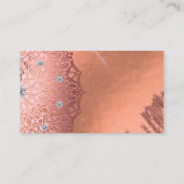 Roos Gold Foil Luxe Glam Elegant Weddenschap - Geg Informatiekaartje (Achterkant)