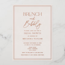 Roos Gold Foil Minimalist Elegant Vrijgezellenfees