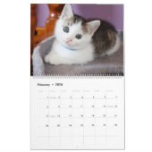 Roos Gold Foil Moderne Signature Monogram Foto Kalender (Feb 2026)