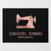 Roos Gold Foil naaimachines Aanpassingsailor Raamsticker (Vel)