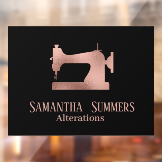 Roos Gold Foil naaimachines Aanpassingsailor Raamsticker (Vel 2)