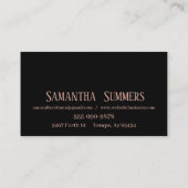 Roos Gold Foil naaimachines Aanpassingsailor Visitekaartje (Achterkant)