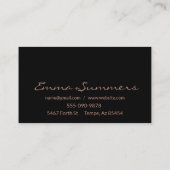 Roos Gold Foil naaimachines Visitekaartje (Achterkant)