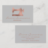 Roos Gold Foil naaimachines Visitekaartje (Voorkant / Achterkant)