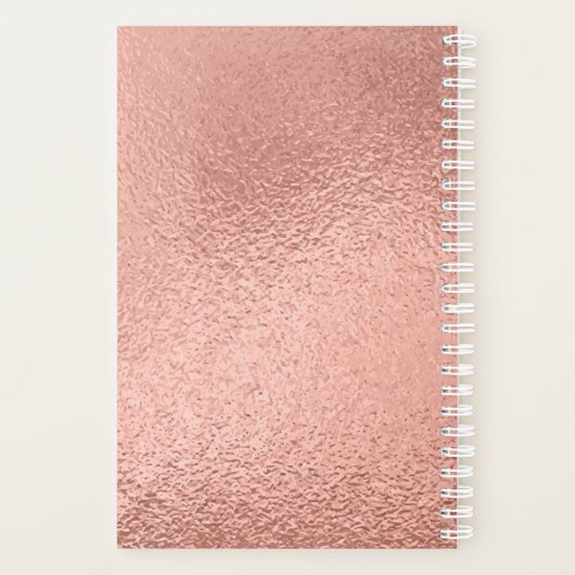 Roos Gold Foil Nails Appointing Book Planner (Achterkant)