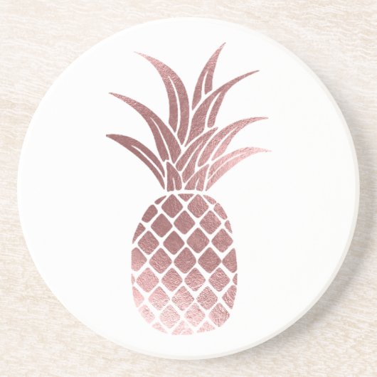 Roos Gold Foil Onderzetter ananas (Voorkant)