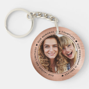 Roos Gold Foil Onze Laughs is een onbeperkte BFF-f Sleutelhanger