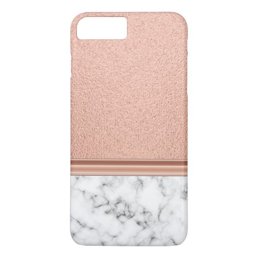 Roos Gold Foil op marmer Case-Mate iPhone Case (Achterkant)