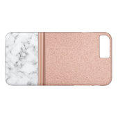 Roos Gold Foil op marmer Case-Mate iPhone Case (Achterkant (Horizontaal))