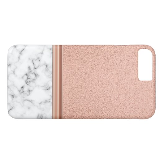 Roos Gold Foil op marmer Case-Mate iPhone Case (Achterkant (Horizontaal))