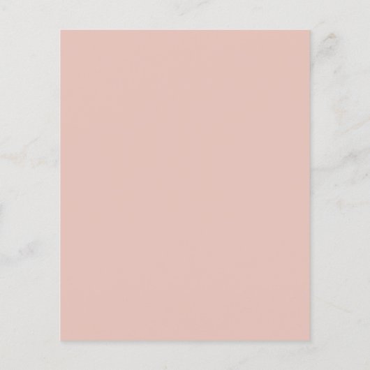 Roos Gold Foil Photo Budget Wedding Invitting (Achterkant)