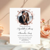 Roos Gold Foil Photo Budget Wedding Invitting