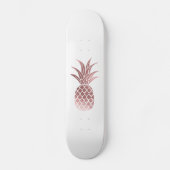 Roos Gold Foil Pineappelskateboard Persoonlijk Skateboard (Voorkant)