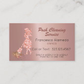 Roos Gold Foil roze Sjabloon Visitekaartje (Voorkant)