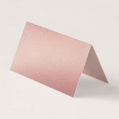 Roos Gold Foil Script Double Photo RSVP-kaart Visitekaartje (Achterkant)