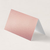 Roos Gold Foil Script Logo Business - Hartelijk da Visitekaartje (Achterkant)