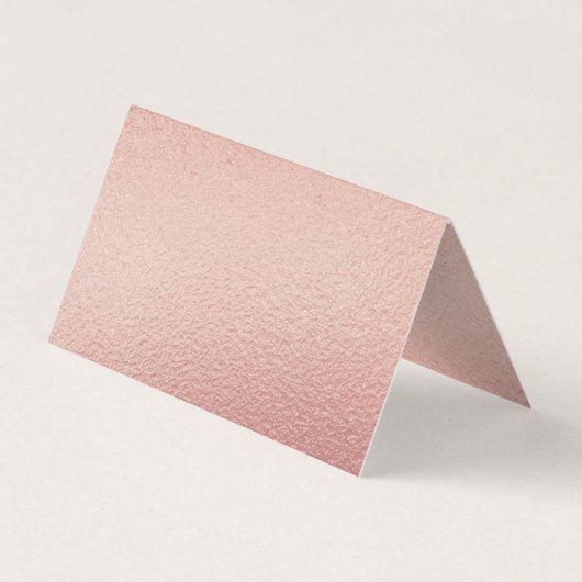 Roos Gold Foil Script Photo Change the Date Card Visitekaartje (Achterkant)