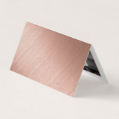 Roos Gold Foil & Script Photo Save the Date Card Visitekaartje (Achterkant)