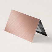 Roos Gold Foil Script Photo Save the Date Card Visitekaartje (Achterkant)