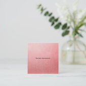 Roos Gold Foil Shine Girly Salon Minimale Grafisch Vierkante Visitekaartje (Staand voorkant)